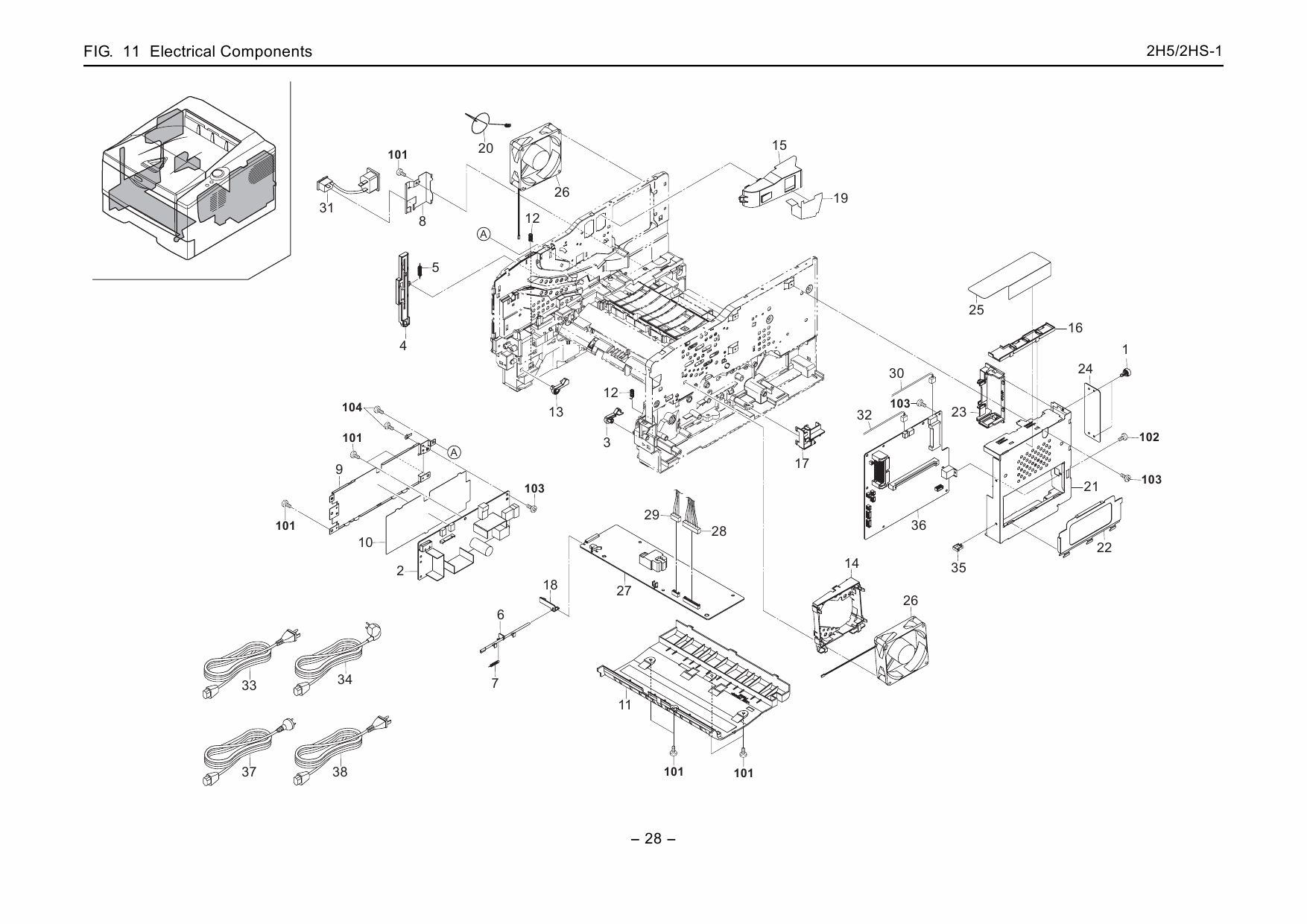 KYOCERA LaserPrinter FS-1100 FS-1300D PF-100 Parts and Service Manual-6